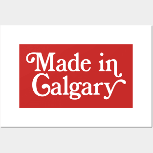 Made in Calgary - Canadian Pride Typography Design Posters and Art